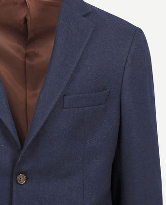 Suitable tweed colbert donkerblauw