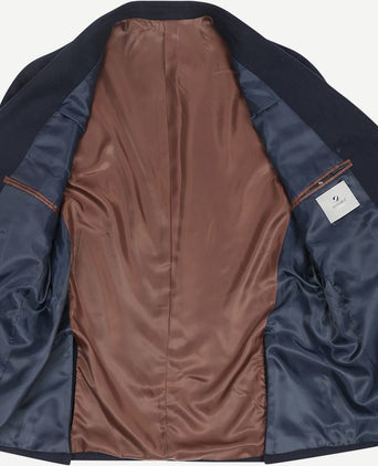 Suitable tweed colbert donkerblauw