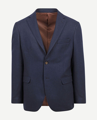 Suitable tweed colbert donkerblauw