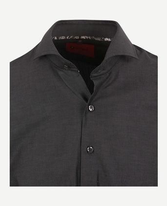 Suitable twill overhemd antraciet | Slim-fit