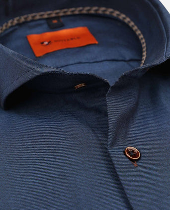Suitable twill overhemd indigo | Slim-fit