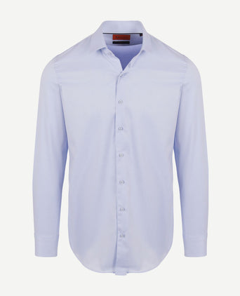 Suitable twill overhemd lichtblauw