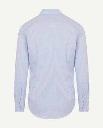 Twill overhemd lichtblauw