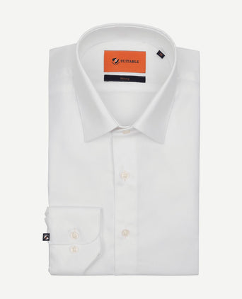 Suitable twill overhemd wit