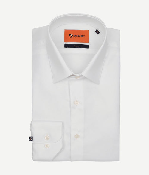 Suitable twill overhemd wit