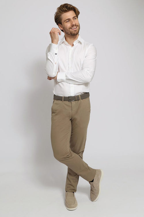 Suitable twill overhemd wit