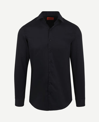 Twill overhemd zwart