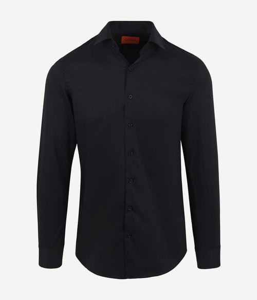 Suitable twill overhemd zwart