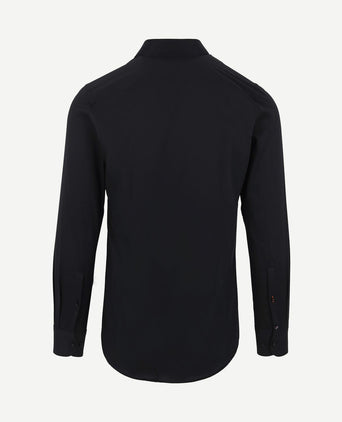 Twill overhemd zwart
