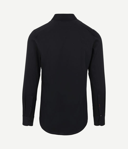 Twill overhemd zwart