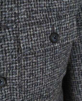 Overshirt wool blend grijs blauw