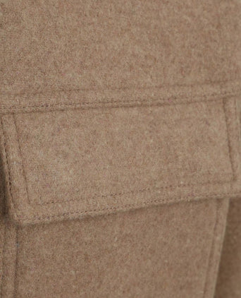 Overshirt wool blend beige