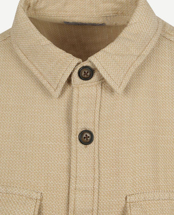 Overshirt structure beige