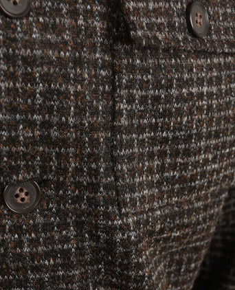 Overshirt wool blend bouclé bruin
