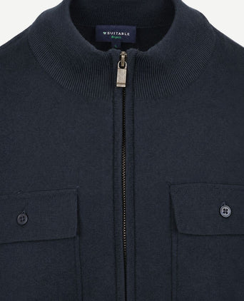 Cardigan canes donkerblauw