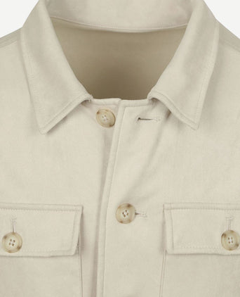 Suitable pasetta overshirt ecru | Regular-fit