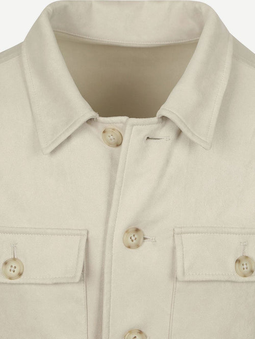 Suitable pasetta overshirt ecru | Regular-fit