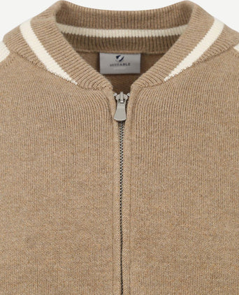 Suitable vest max varsity wolmix beige