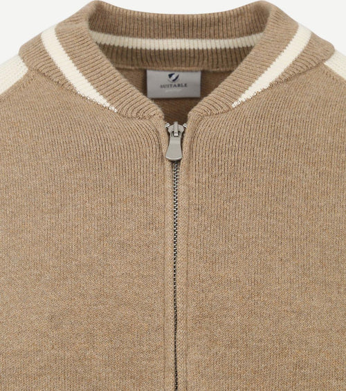 Suitable vest max varsity wolmix beige