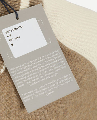 Suitable vest max varsity wolmix beige