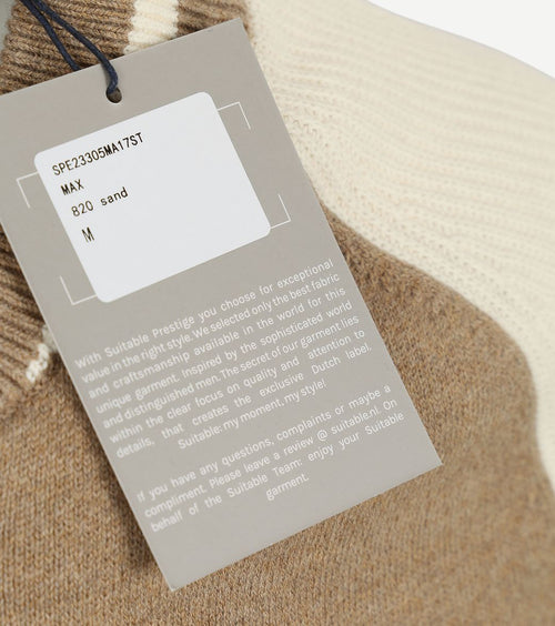 Suitable vest max varsity wolmix beige