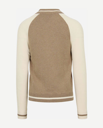 Suitable vest max varsity wolmix beige