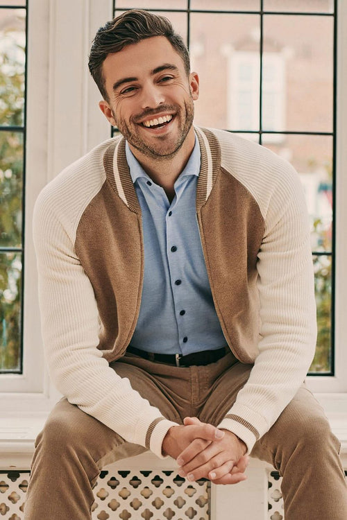 Suitable vest max varsity wolmix beige