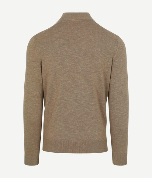 Suitable vest slub yarn beige | Regular-fit