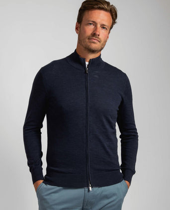 Suitable vest slub yarn donkerblauw | Regular-fit