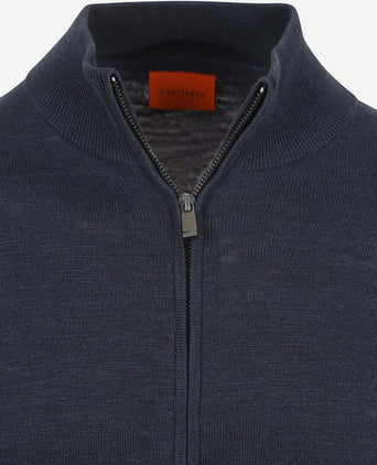 Suitable vest slub yarn donkerblauw | Regular-fit