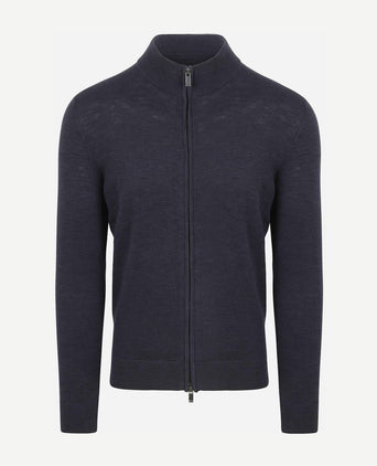 Suitable vest slub yarn donkerblauw | Regular-fit