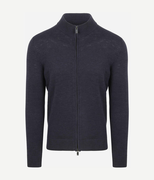 Suitable vest slub yarn donkerblauw | Regular-fit