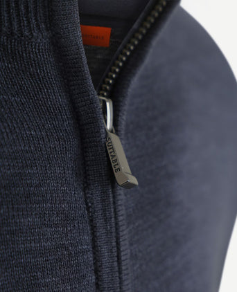 Suitable vest slub yarn donkerblauw | Regular-fit