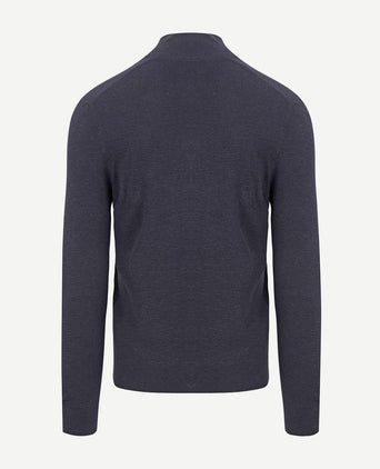 Suitable vest structuur donkerblauw | Regular-fit