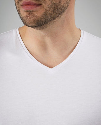 Suitable vibambo t-shirt v-hals wit (2-pack)