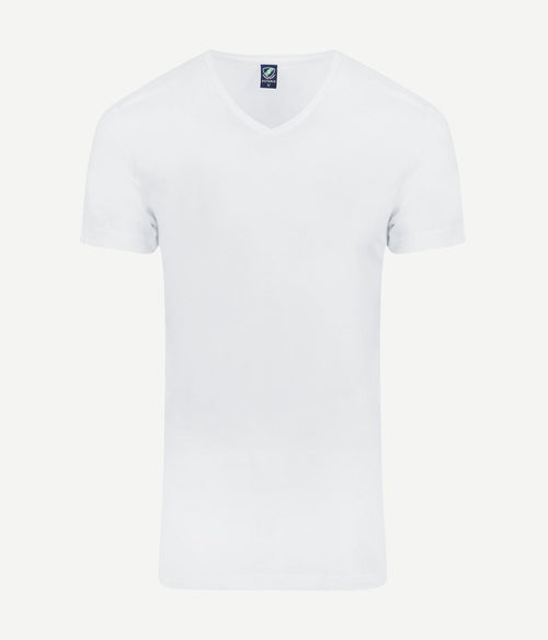 Suitable vibambo t-shirt v-hals wit (2-pack)