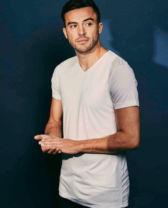 Suitable vibambo t-shirt v-hals wit (2-pack)