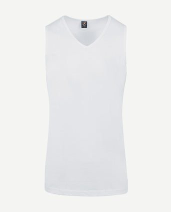 Viless t-shirt mouwloos wit (2-pack)
