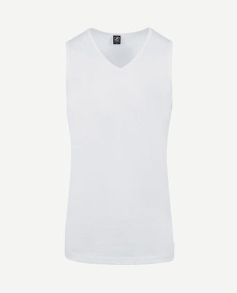 Viless t-shirt mouwloos wit (2-pack)