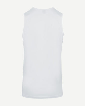 Viless t-shirt mouwloos wit (2-pack)