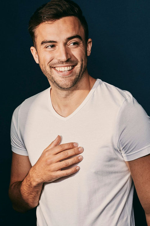 Suitable Vita t-shirt v-hals wit (6-pack)