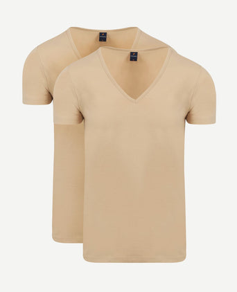 Vitaru onzichtbaar ondershirt diepe v-hals (2-pack)