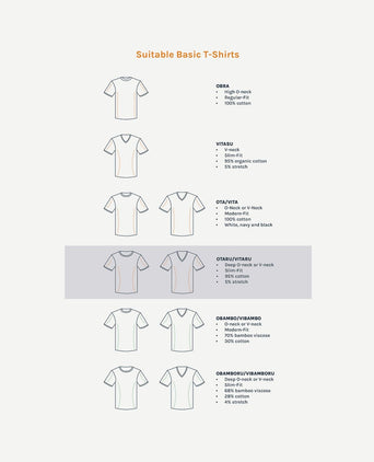 Suitable Vitaru onzichtbaar ondershirt diepe v-hals (6-pack) | Slim-fit