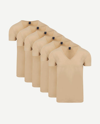 Vitaru onzichtbaar ondershirt diepe v-hals (6-pack)
