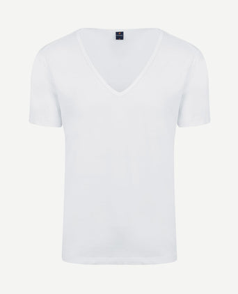 Vitaru t-shirt diepe v-hals wit (2-pack)