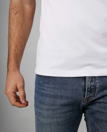 Suitable Vitaru t-shirt diepe v-hals wit (6-pack) | Slim-fit