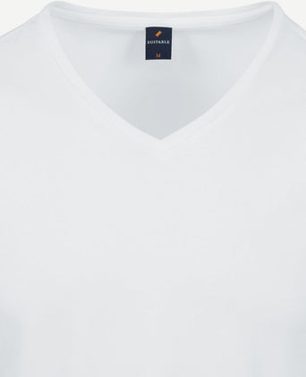 Vitasu t-shirt v-hals wit (2-pack)