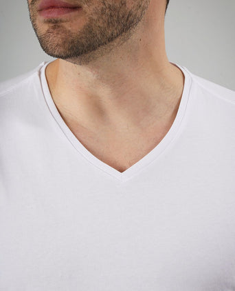 Suitable Vitasu t-shirt v-hals wit (2-pack) | Slim-fit