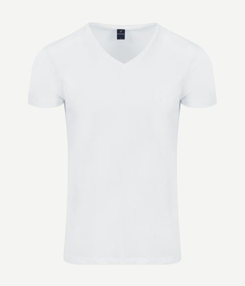 Suitable Vitasu t-shirt v-hals wit (2-pack) | Slim-fit