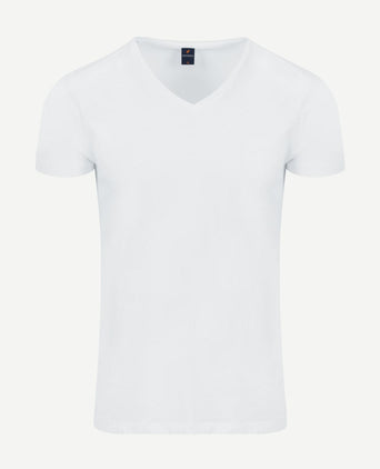 Suitable Vitasu t-shirt v-hals wit (2-pack) | Slim-fit